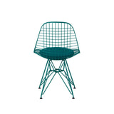 Herman Miller x HAY Eames Wire Chair With Upholstered Seat in Mint Green
