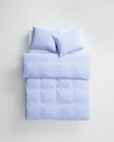 Wall Street Pillow Case in Poplin Light Blue Mini Stripe