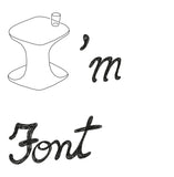 Font Side Table