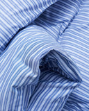 Wall Street Duvet Cover in Oxford Stripe Medium Blue