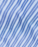 Wall Street Pillow Case in Oxford Stripe Medium Blue