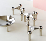 Stoff Nagel Candle Holder in Chrome