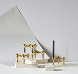 Stoff Nagel Candle Holder in Brass