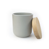 Pottery Ceramic Pot with Oak Lid